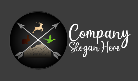 Logótipo Da Crossed Arrows Hunting