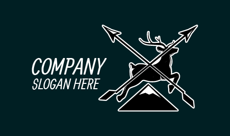 Logotipo De Caça Ao Veado Ao Ar Livre