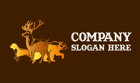 Forest Animal Hunting Logo