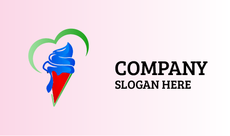 Logo De La Glace Fondante Bleue