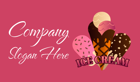 Logo Es Krim Dekoratif Gratis