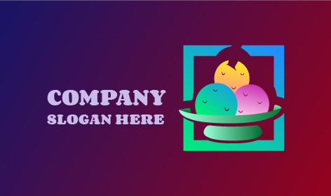 Logo De Délicieuse Crème Glacée Surgelée