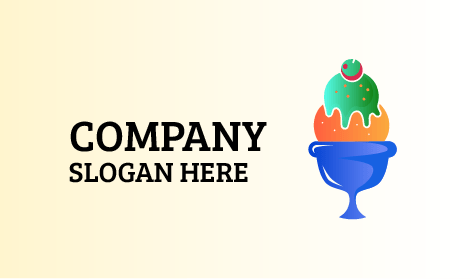 Logo De La Glace À La Cerise Verte