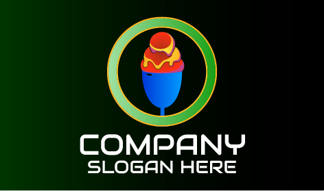 Logo De Glace Rouge Fondante