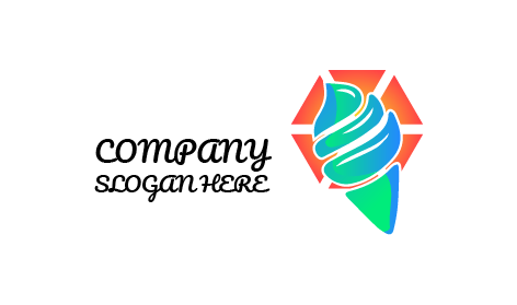 Logo De Glace Vert Menthe