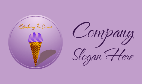 Logo De Glace Au Raisin Naturel