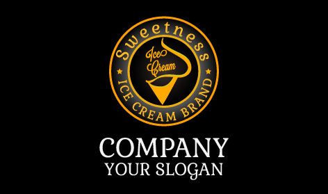 Logo De Glacier Haut De Gamme