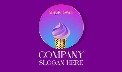 Logo Cornet De Glace Violet