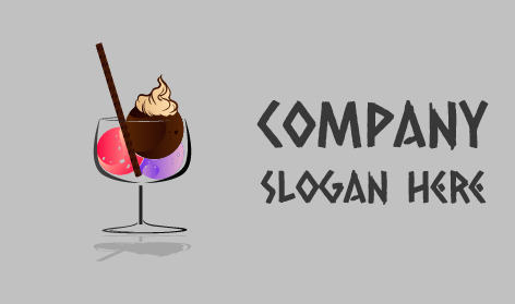 Logo De Crème Glacée Au Chocolat Frais D'été