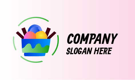 Logo De Délicieuses Boules De Crème Glacée