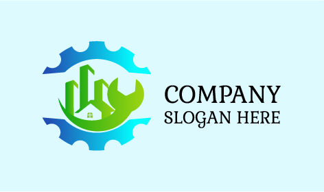 Öko-Gebäude-Industrielogo