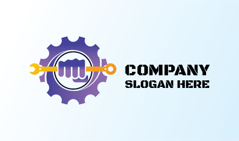 Industrielogo Mit Festem Griff