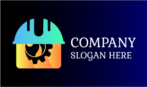 Logo Für Brennendes Zahnrad-industrie