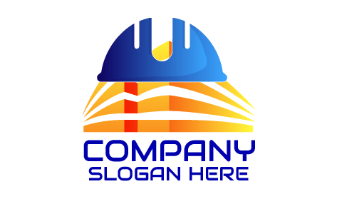 Wahrzeichen Bau Industrie-Logo