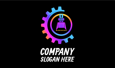 Mehrfarbiges Kreisförmiges Industrielogo