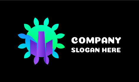 Lila Umwelt-industrie-logo