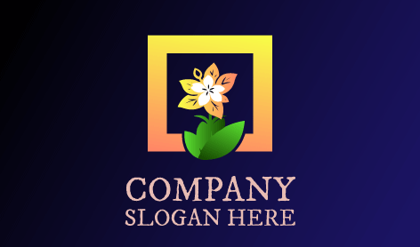 Logo Dei Servizi Di Decorazione Del Gelsomino