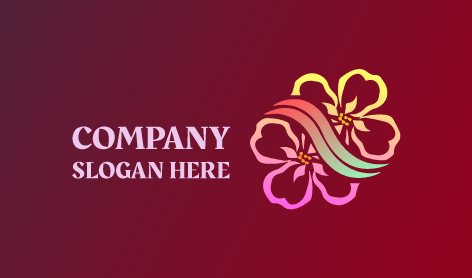 Logo Con Illustrazione Astratta Del Gelsomino