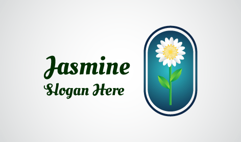 Logo Della Capsula Con Gelsomino Bianco