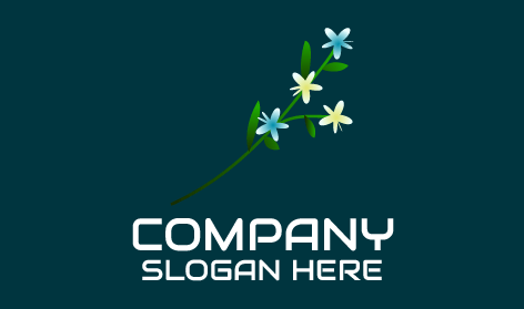 Grazioso Logo Minimalista A Forma Di Gelsomino