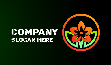 Logo Del Gelsomino Arancione Brillante