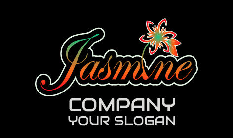 Logo Esclusivo Con Carattere Tipografico Jasmine