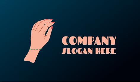 Logo Di Gioielli Con Catena A Mano Delicata