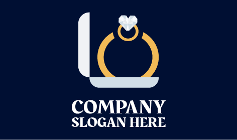 Logo Di Gioielli Con Anello Di Fidanzamento