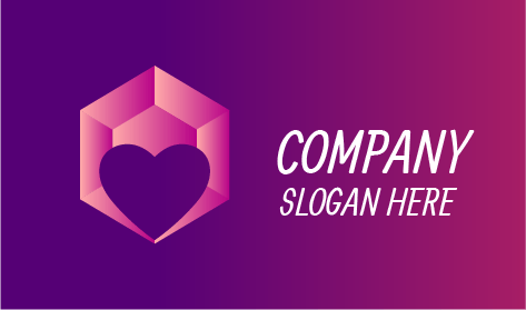 Logo De Bijoux En Pierre De Coeur