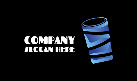 Black Stripes Juice Glass Logo