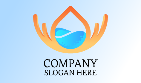 Electric Blue Juice Drop Logo