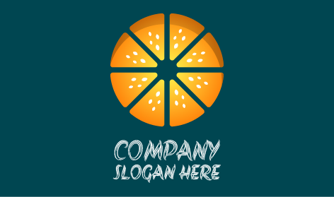 Fresh Orange Slices Juice Logo