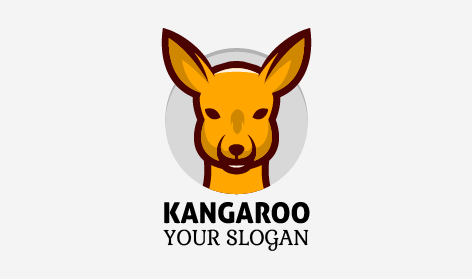 Bold Faced Kangaroo Logo