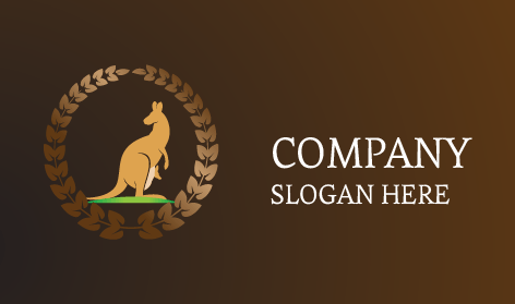 Logo Kangourou Cadre Fleuri