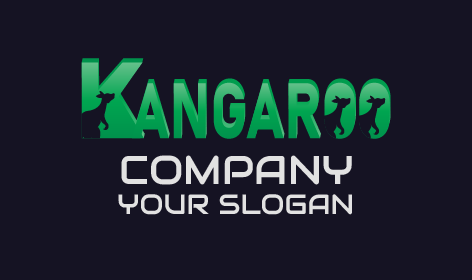Kangaroo Excellent Typography Logo