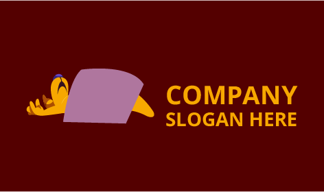 Lila Decke Känguru Logo