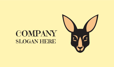 Schönes Känguru-logo