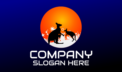 Mother Son Duo Kangaroo Logo