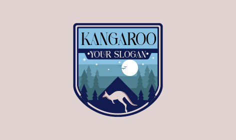 Premium Shield Kangaroo Logo