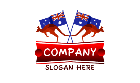 Red Kangaroo Twin Logo