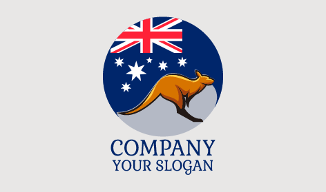 Subtle Brown Kangaroo Logo