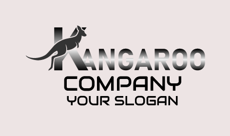 Unique Kangaroo Silhouette Logo