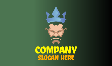 Logo Del Rey Con Cara Agitada