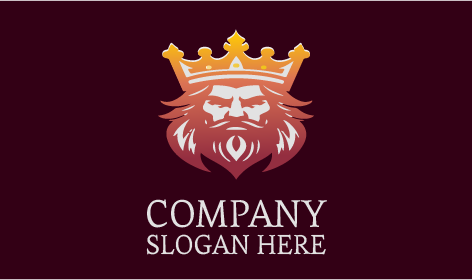 Logotipo Del Rey De La Barba