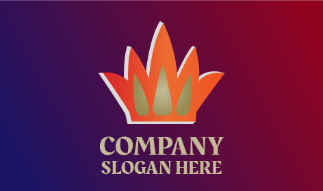 Logotipo Del Rey Corona Dominante