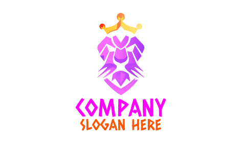 Logotipo Feroz Do Rei Da Floresta