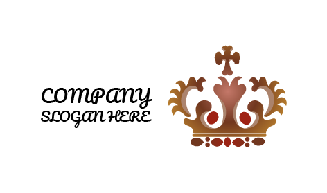 Majestuoso Tocado Con El Logo Del Rey