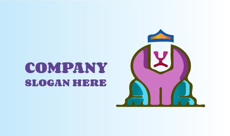 Logotipo Do Rei Do Trono Majestoso