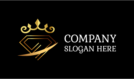 Logotipo Del Rey Corona De Metal