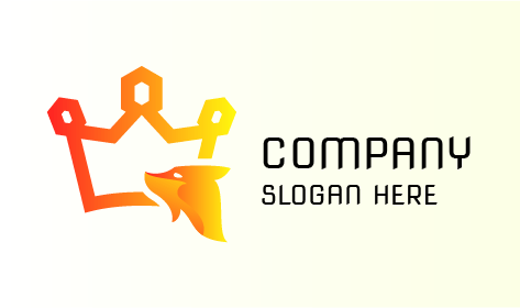 Logotipo Del Rey Zorro Naranja